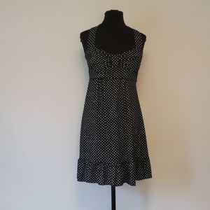 Polka-dot halter dress